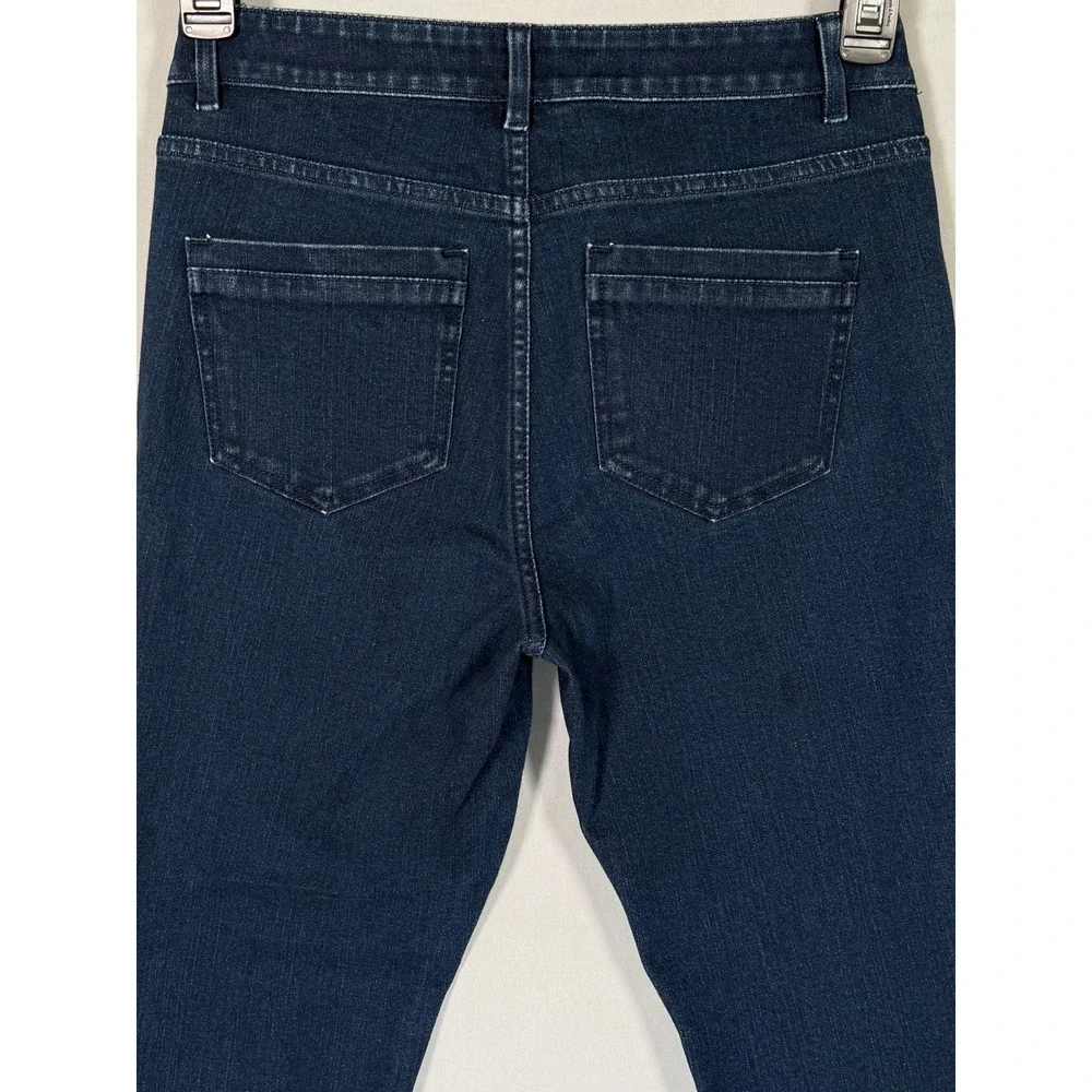 J. Jill Denim Premium-Flex High-Rise Leggings Dark‎ Wash Skinny Jeans Size 8